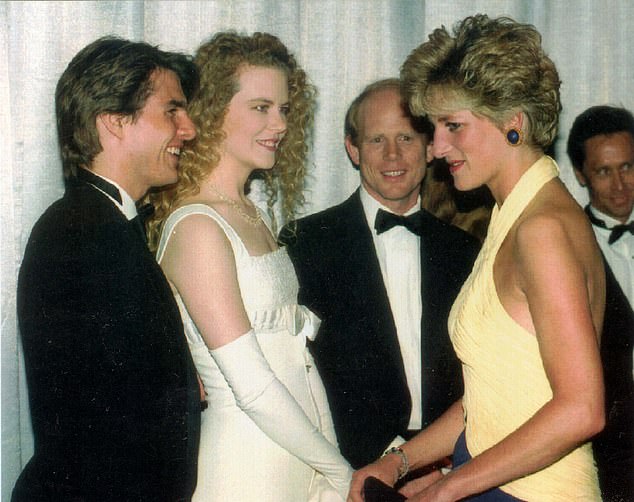 Cruise met Princess Dian several times during the 1990s, including at the 1992 charity premiere of Far and Away.