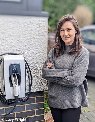 Installing an electric vehicle charger helped Lucy save £4 in January alone