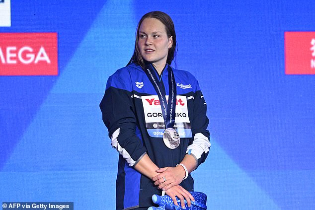 Anastasia Gorbenko, 20, took second place in the 400m freestyle at the World Swimming Championships, but the crowd in Qatar whistled as she went up to collect her medal.
