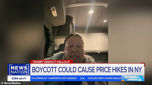 It could shut NYC down Female trucker joining boycott to