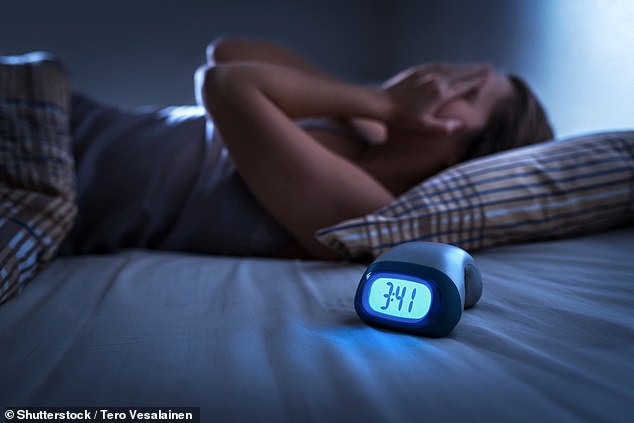 Study from Vietnam suggests people infected with Covid may suffer insomnia as a result (file image)