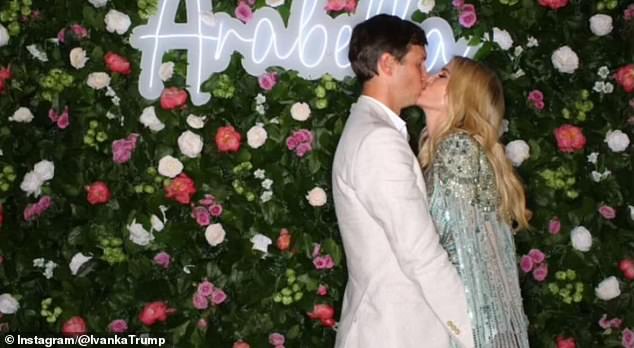 In the final photo, Ivanka and Jared share a sweet kiss.