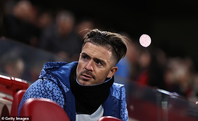 Jack Grealish is expected to be sidelined for up to three weeks after suffering a groin injury.