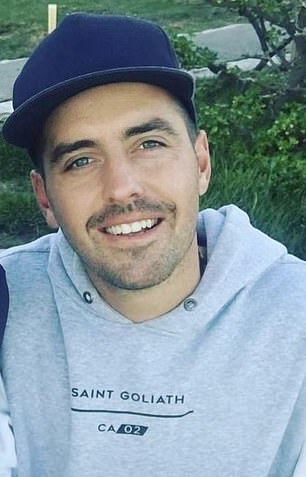 Radio titan and insurance broker Daniel Cartwright (pictured) were seen cooling off at Clovelly Beach in Sydney's eastern suburbs before heading to the pub together.
