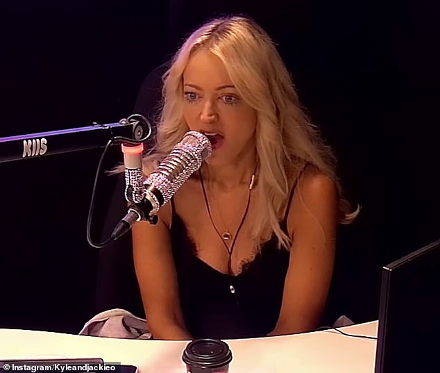 Jackie 'O' Henderson (pictured) shocked co-host Kyle Sandilands on Tuesday after revealing her network KIIS FM has the largest gender pay disparity among Australian radio networks.
