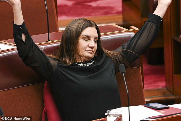 Independent senator Jacqui Lambie has put the Labor government and the Greens on notice in a fiery speech demanding greater support for a women-led organisation.