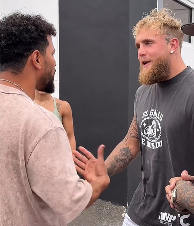 Jake Paul was involved in a heated altercation with Indian boxer Neeraj Goyat in Puerto Rico