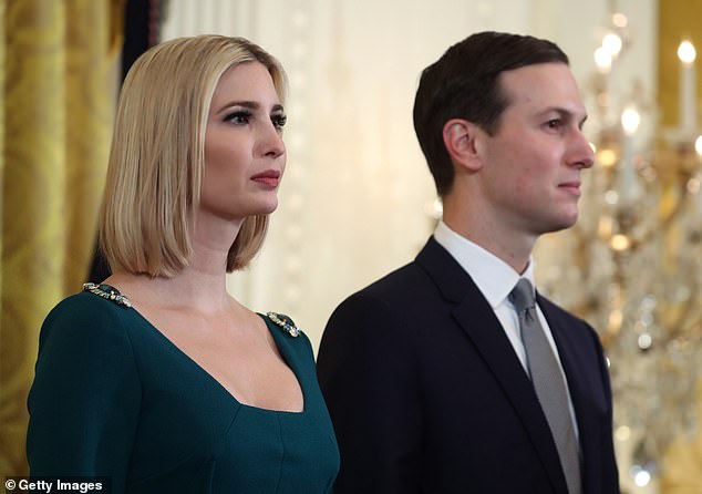 Jared and Ivanka, who served as senior advisers to the Trump administration, were at the White House in December 2019.