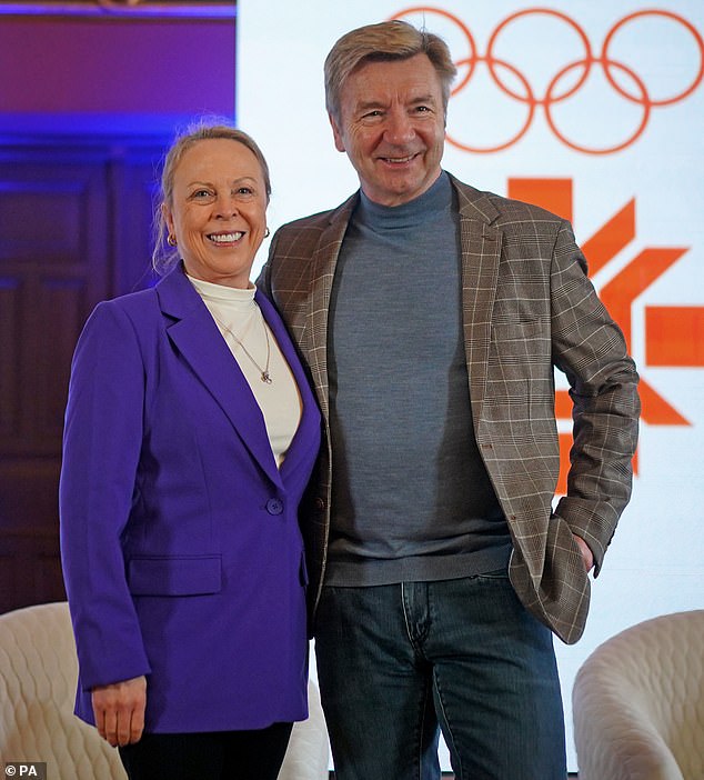 Jayne Torvill and Christopher Dean broke their silence on their retirement from ice skating on Wednesday morning (seen at a press conference in Sarajevo to announce their retirement)