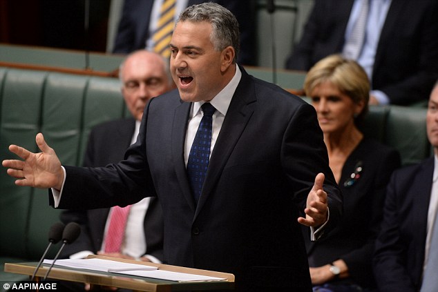 Joe Hockey (pictured) has unleashed on spy chief Mike Burgess.