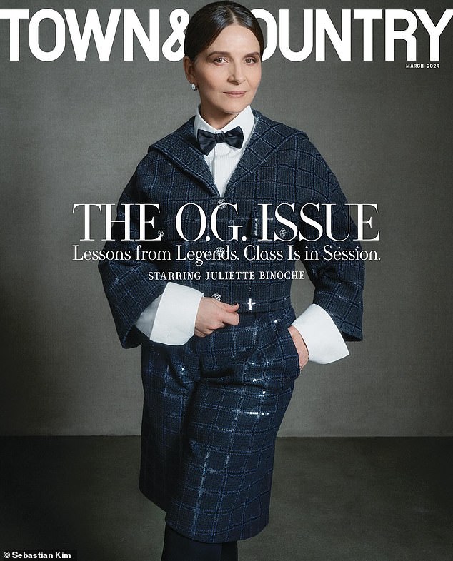 Oscar winner English Patient, 59, appeared on the cover of Town and Country's March issue to talk about her two new roles and her legendary, award-winning career along with a stunning photo shoot.
