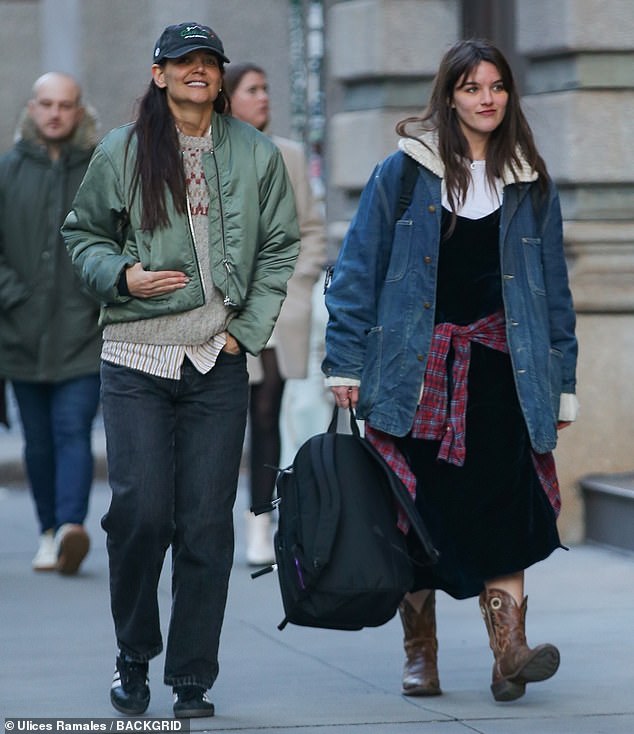 Katie Holmes, 45, showed off her sense of style alongside her lookalike daughter, Suri Cruise, 17, when the couple stepped out together in New York on Friday.