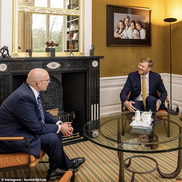 The European king, 56, met last week with politician Alexander van Hattem at the Huis ten Bosch palace.