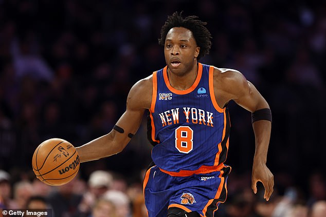 OG Anunoby, who was traded to the Knicks in December, won't return until late February or early March.