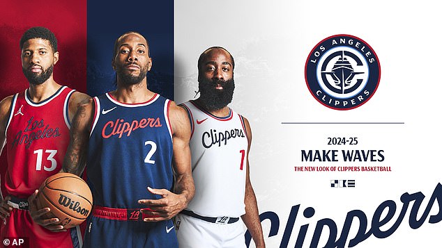 The LA Clippers unveiled their new jerseys and logo ahead of their move to the Intuit Dome