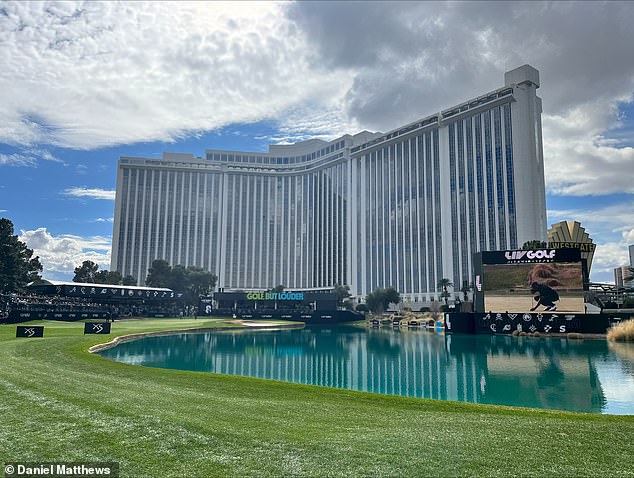 The par three 8th hole at Las Vegas Country Club has become the Party Hole