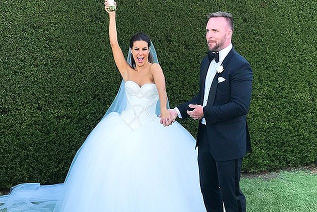 Lauren Phillips' ex-husband Lachlan Spark has brutally attacked their failed marriage on Valentine's Day.  In the photo on her wedding day.