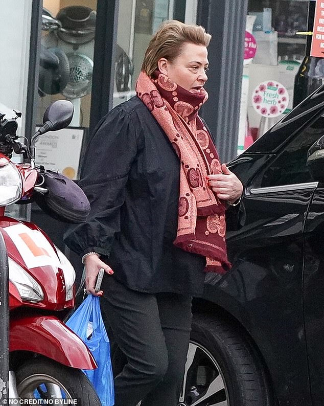 Lisa Armstrong was seen in public for the first time on Sunday since her ex-husband, Ant McPartlin, revealed that he and his second wife, Anne-Marie, are expecting their first baby together.