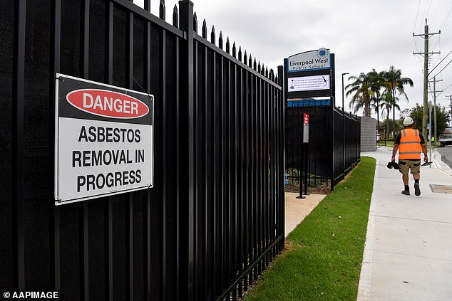 Liverpool West public school has been closed after asbestos was discovered in the playground