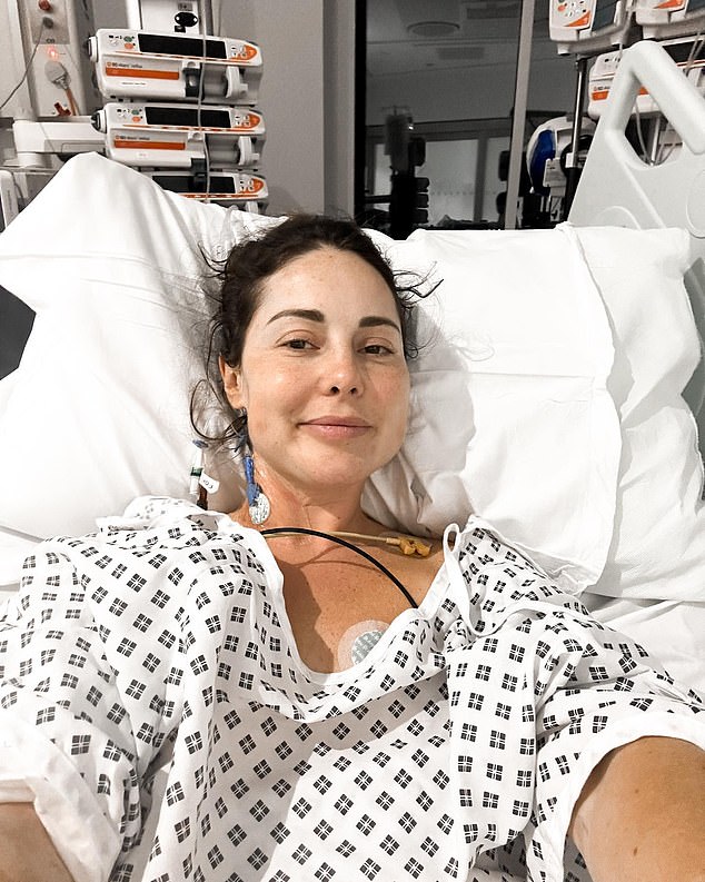 Louise Thompson, 33, is returning to hospital for the fourth time since she was first admitted earlier this month.