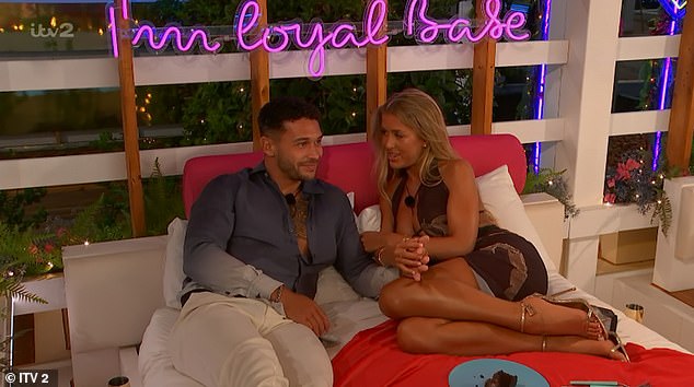 At the beginning of the episode, the girls got together to discuss all about their romantic Valentine's Day dates that the guys sweetly arranged on Wednesday (Callum and Jess pictured).