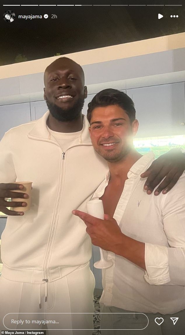 Anton Danyluk, 29, couldn't wipe the smile off his face as he posed with Stormzy, 30, after the Love Island All Stars final on Monday night.
