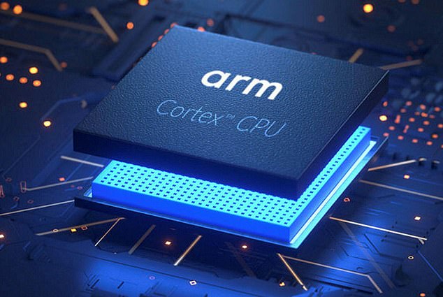 Below: Arm has skyrocketed in value in recent weeks thanks to excellent results and frenetic enthusiasm for artificial intelligence.  But shares fell 13.9% as they gave up some recent gains.
