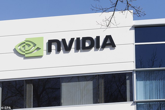 In demand: Nvidia shares rose almost 15% yesterday in New York.  The rise surpasses the £156bn profit made by Facebook owner Meta in early February.