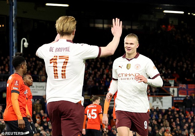 Erling Haaland and Kevin De Bruyne proved they are the best duo in English football after the Man City pair combined to defeat Luton.
