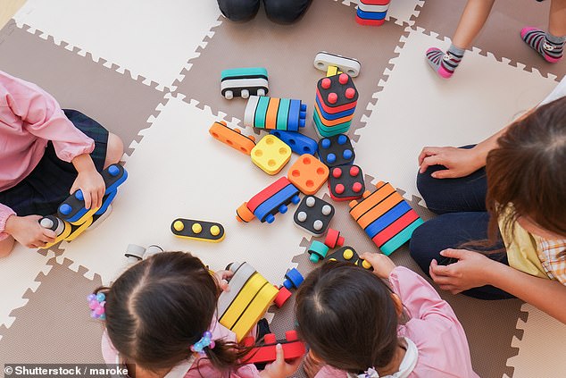 A major UK retailer is offering 45 minutes of free childcare to shoppers which parents can take advantage of this half-term break (File Image)
