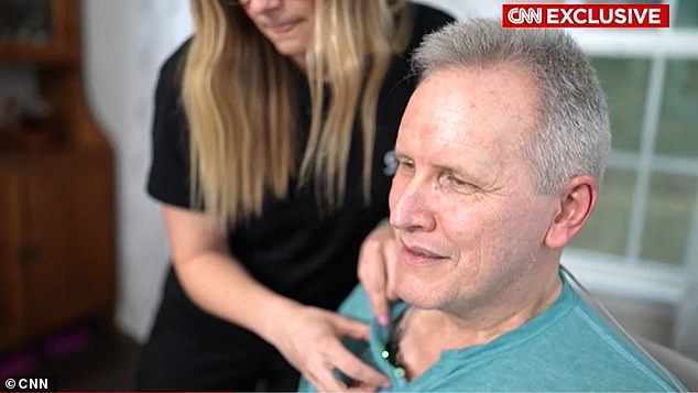 ALS victim Mark received a Synchron brain chip implant to help him control a computer with his mind