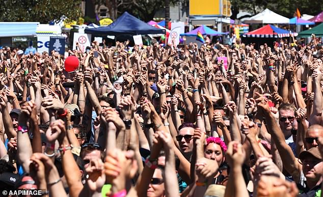 One of the most anticipated events during Sydney's Mardi Gras, Fair Day (pictured, 2014), was canceled after asbestos was found stuck in mulch in Victoria Park.