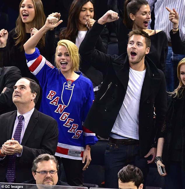 The Australian actress, 33, moved to Los Angeles in 2016 with her husband Tom Ackerley (both pictured in 2015) and quickly embraced ice hockey.