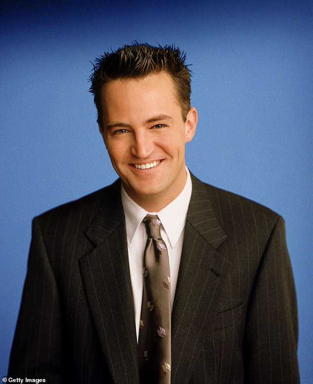 The account of the late Friends star (pictured in 1997 as Chandler Bing), who died of a ketamine overdose at age 54 on October 28, 2023, posted fake links directing users to make contributions to his foundation, and the links redirected fans to a fraudulent site.