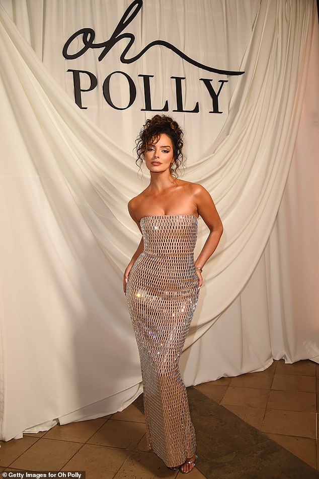 Maura Higgins showed off her glamorous sense of style at the Oh Polly show during London Fashion Week on Saturday.