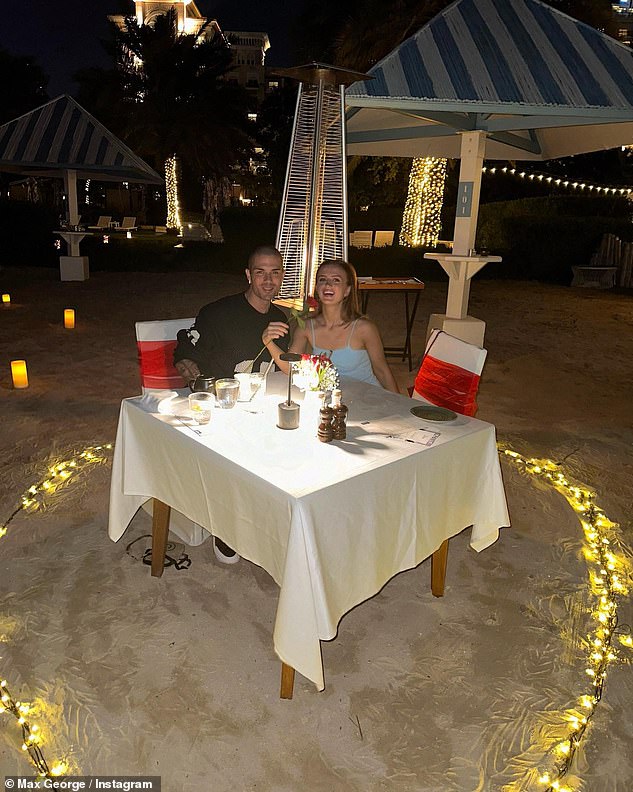Max George invited Maisie Smith to a candlelight dinner on the beach in Dubai for Valentine's Day, and fans said 