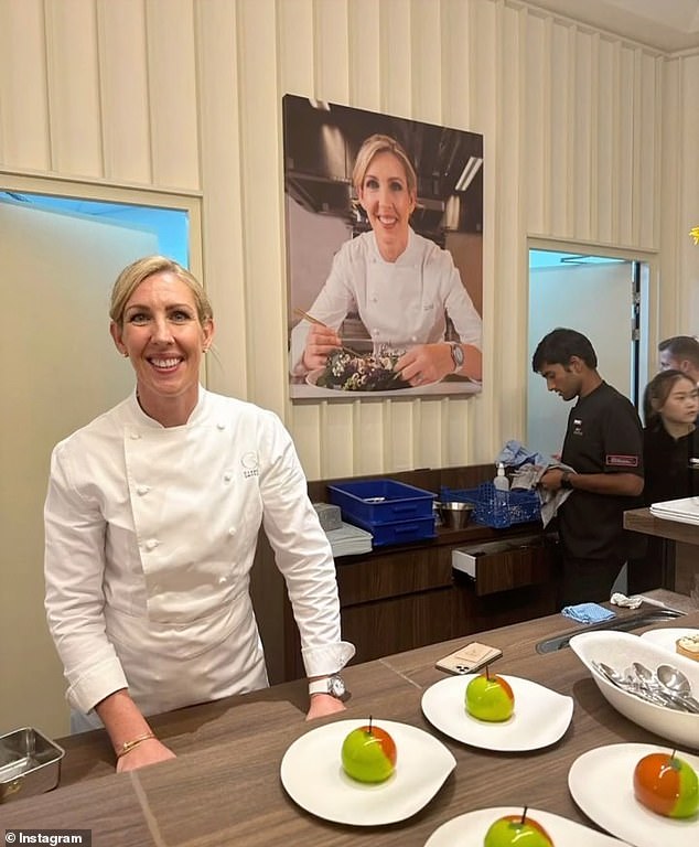 Michelin-starred chef Clare Smyth (pictured) has reportedly flown from the UK to Sydney to cook for Taylor Swift and her team as the star continues her sold-out Eras Tour.