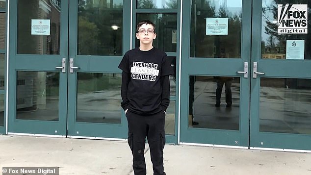 Massachusetts student Liam Morrison, who was allegedly expelled from his school for wearing a T-shirt with words saying there are only two genders, appeared in court over the ordeal.