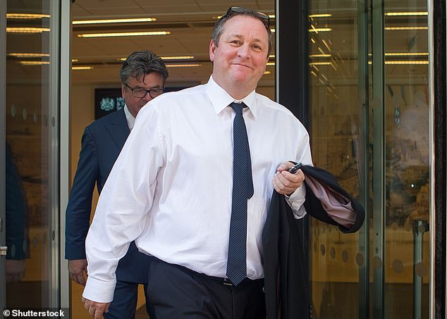 Showdown: Mike Ashley outside the High Court yesterday on the first day of his £40m legal battle with Morgan Stanley