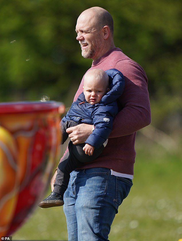 Mike Tindall revealed the first thing he did with his son Lucas just 20 minutes after he was born.  Pictured: At the Barefoot Retreats Burnham Market International Horse Trials in Norfolk in April 2022.