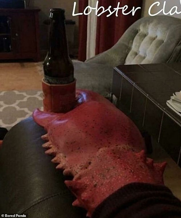 As this article demonstrates, there is literally no reason to hold a beer when you can use a novelty lobster claw holder.