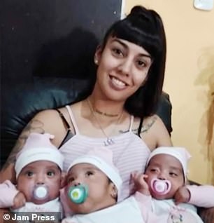 Mom gives birth to million to one identical TRIPLETS who she conceived