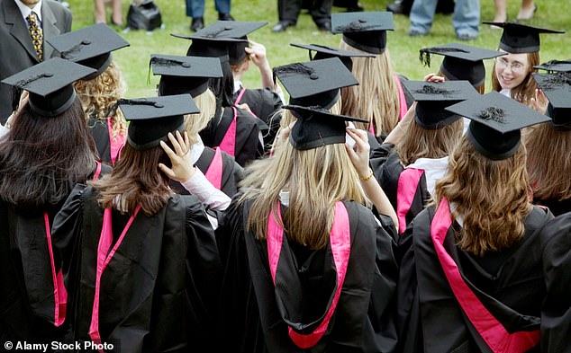Students want partial refunds of around £5,000, the typical pre-pandemic difference between £9,250 in-person and online tuition.  It could cost the sector up to £765 million (File image)