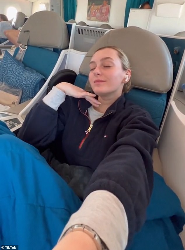 UK native and California resident Ellis Cochlin went viral on TikTok after revealing that she left her boyfriend and 10-month-old daughter in economy class while she was sitting in business class on a flight.