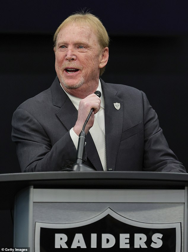 Las Vegas Raiders owner Mark Davis reportedly spent $10 million on an 'owners party' on Sunday