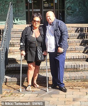 Michael and Nikki Tattersall outside court after Paget was found guilty