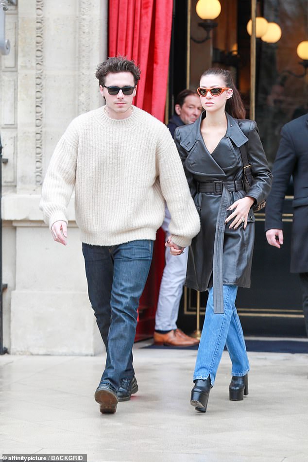 Nicola Peltz looked effortlessly chic on Thursday while enjoying an outing with husband Brooklyn Beckham in Paris.