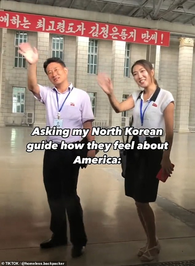 While on a tour of North Korea, content creator Jesse Romberg decided to ask his state-appointed tour guide about the country's relationship with the United States.