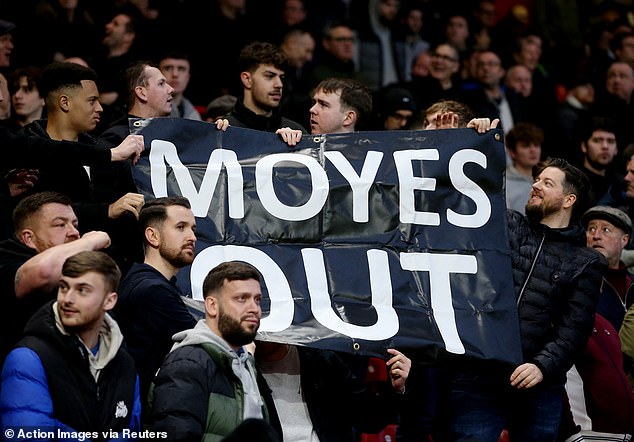 Some West Ham fans have called for David Moyes to be sacked after another poor performance.