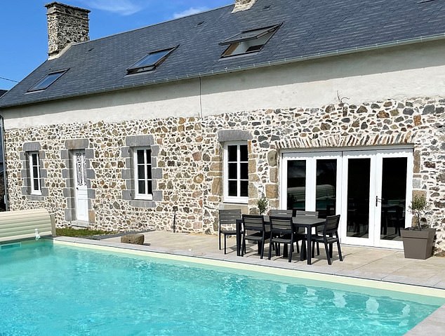 Julian and his family stayed at the beautifully renovated farmhouse, La Reverie, near the village of Gouville-sur-Mer in the Manche department of Normandy.
